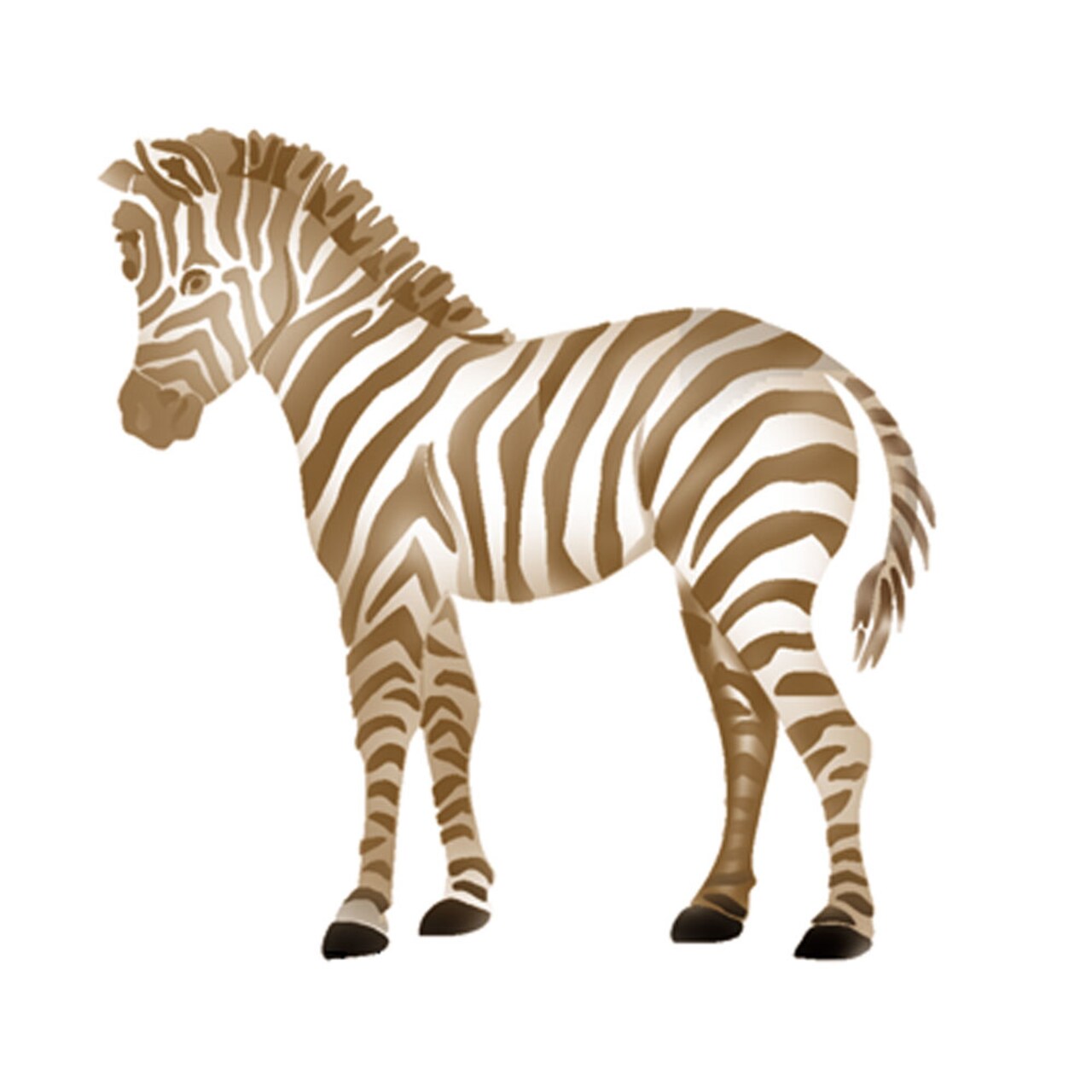 Small Baby Zebra Wall Stencil | 2632 by Designer Stencils | Animal & Nature Stencils | Reusable Art Craft Stencils for Painting on Walls, Canvas, Wood | Reusable Plastic Paint Stencil for Home Makeover | Easy to Use & Clean Art Stencil